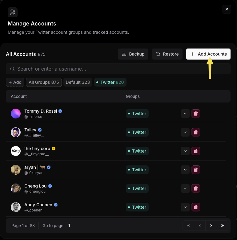 Building your tracking universe
